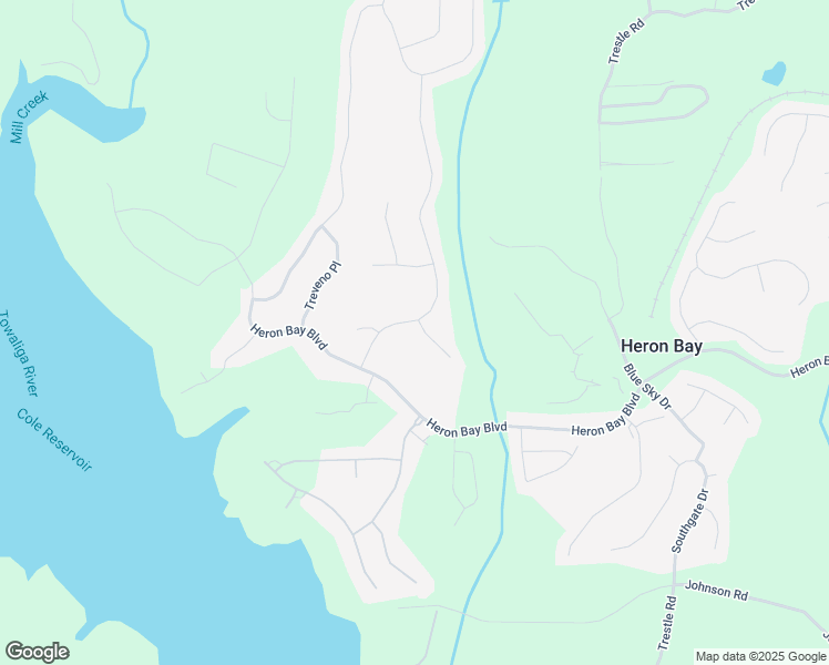 map of restaurants, bars, coffee shops, grocery stores, and more near 6028 Golf View Crossing in Locust Grove