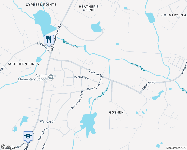 map of restaurants, bars, coffee shops, grocery stores, and more near 1722-1730 Deerwood Rd in Augusta