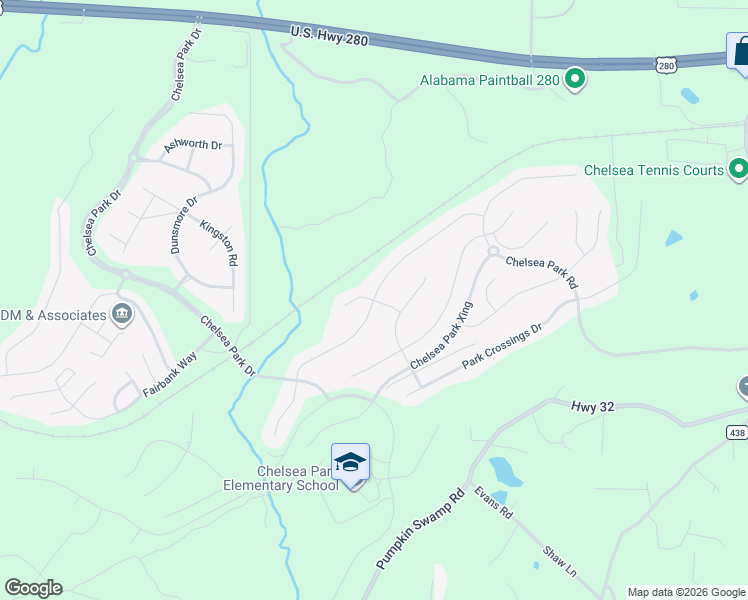 map of restaurants, bars, coffee shops, grocery stores, and more near 2052 Springfield Circle in Chelsea