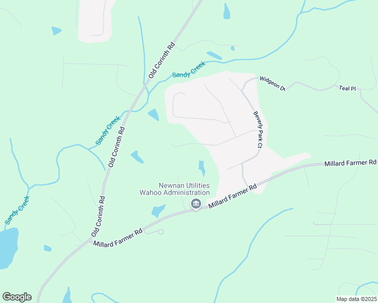 map of restaurants, bars, coffee shops, grocery stores, and more near 140 Pintail Drive in Newnan