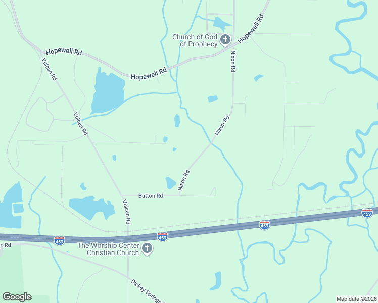 map of restaurants, bars, coffee shops, grocery stores, and more near 4046 Nixon Road in Bessemer