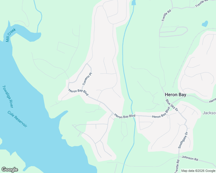 map of restaurants, bars, coffee shops, grocery stores, and more near 6025 Golf View Crossing in Locust Grove