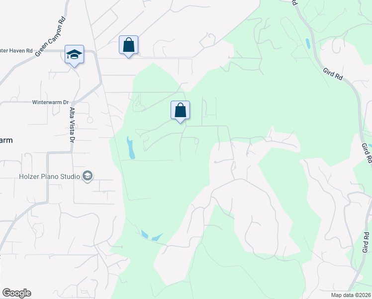map of restaurants, bars, coffee shops, grocery stores, and more near 2836 Via Rancheros Way in Fallbrook