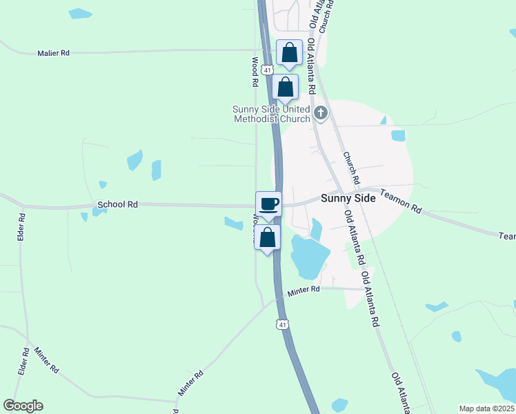 map of restaurants, bars, coffee shops, grocery stores, and more near 174 School Road in Hampton