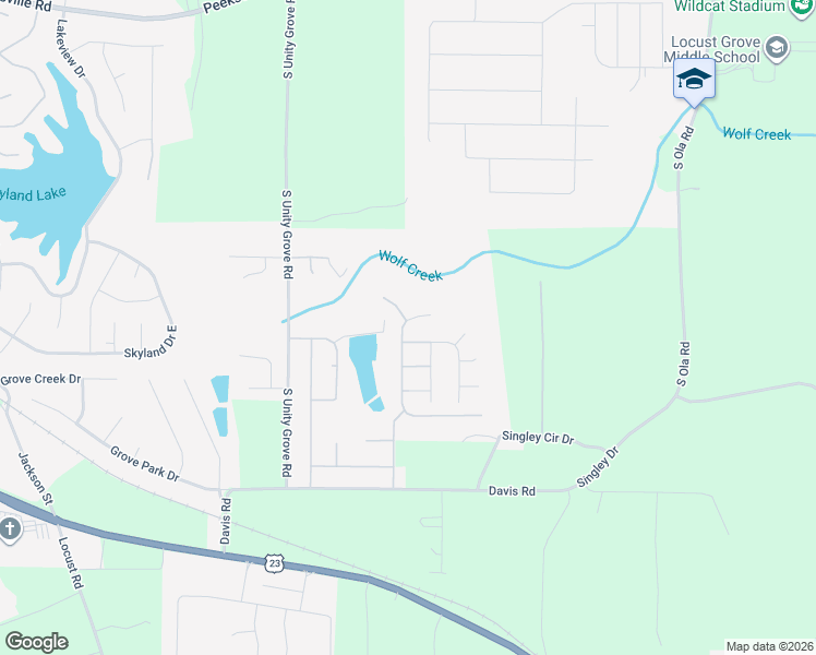 map of restaurants, bars, coffee shops, grocery stores, and more near 901 Tiburon Court in Locust Grove