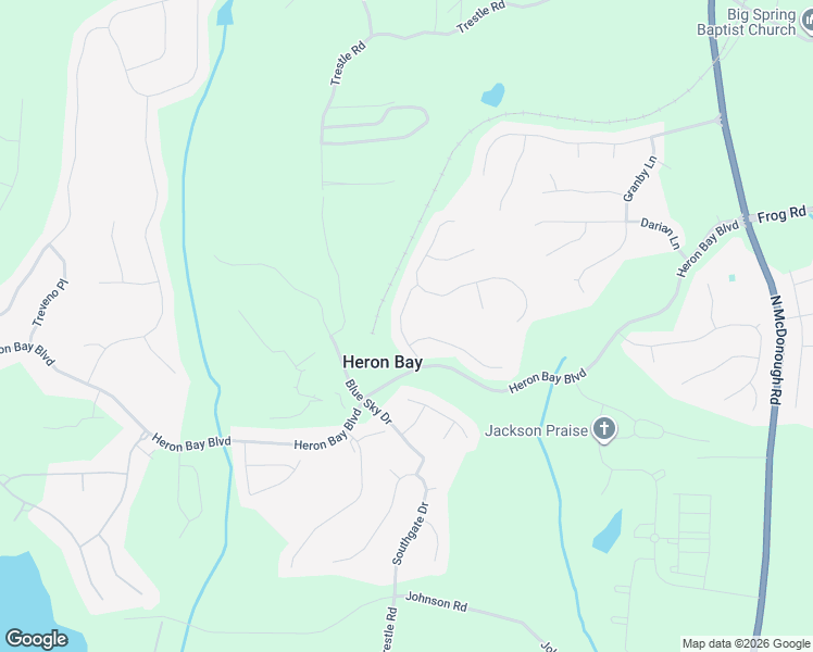map of restaurants, bars, coffee shops, grocery stores, and more near 724 Landsdowne Lane in Locust Grove