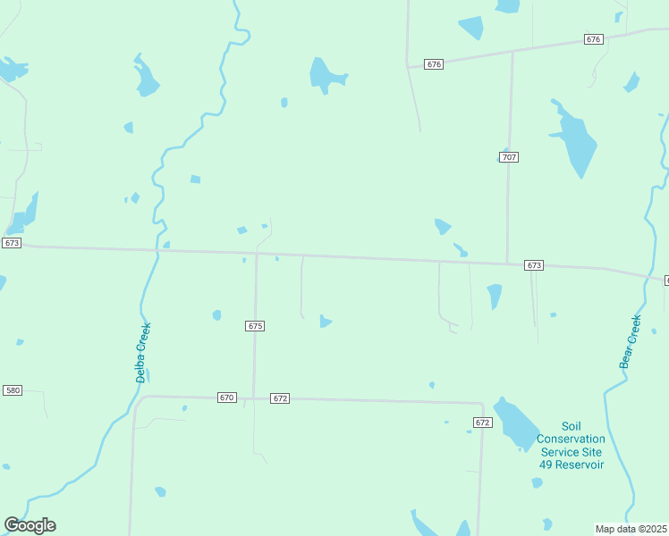 map of restaurants, bars, coffee shops, grocery stores, and more near 15070 County Road 673 in Leonard
