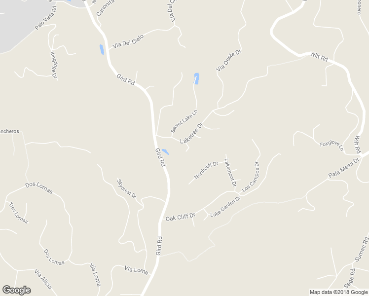 map of restaurants, bars, coffee shops, grocery stores, and more near 2837 Carlton Way in Fallbrook
