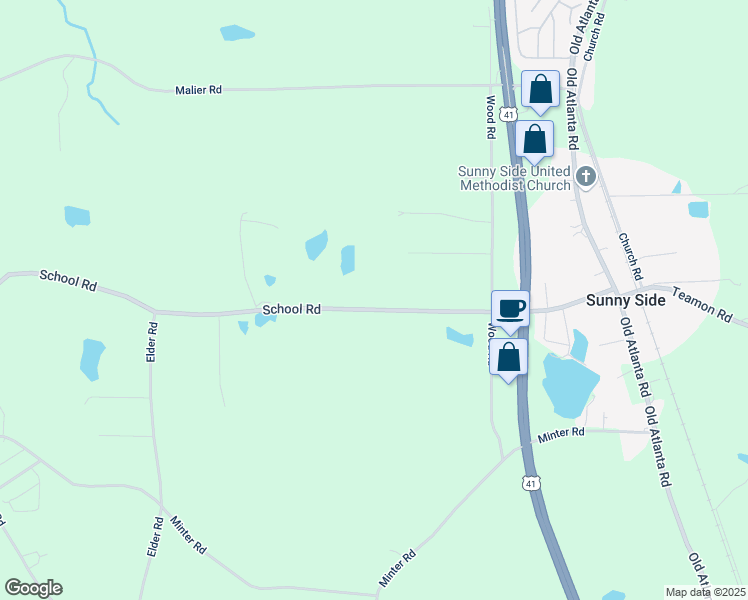 map of restaurants, bars, coffee shops, grocery stores, and more near 312 School Road in Hampton