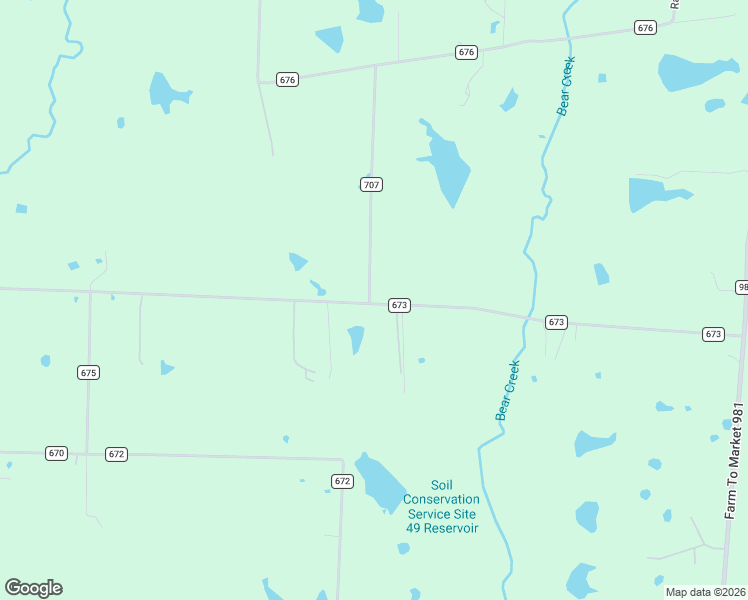 map of restaurants, bars, coffee shops, grocery stores, and more near 15588 County Road 673 in Leonard