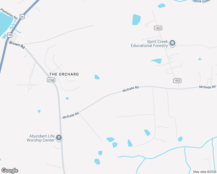 map of restaurants, bars, coffee shops, grocery stores, and more near 2039 McDade Road in Hephzibah