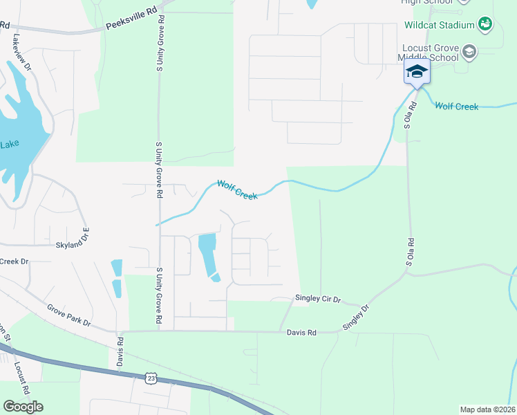 map of restaurants, bars, coffee shops, grocery stores, and more near 909 Tiburon Court in Locust Grove