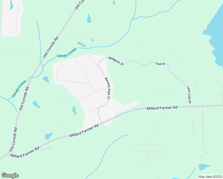 map of restaurants, bars, coffee shops, grocery stores, and more near 155 Beverly Park Court in Newnan