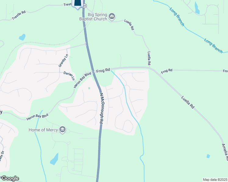 map of restaurants, bars, coffee shops, grocery stores, and more near 312 Randall Court in Locust Grove