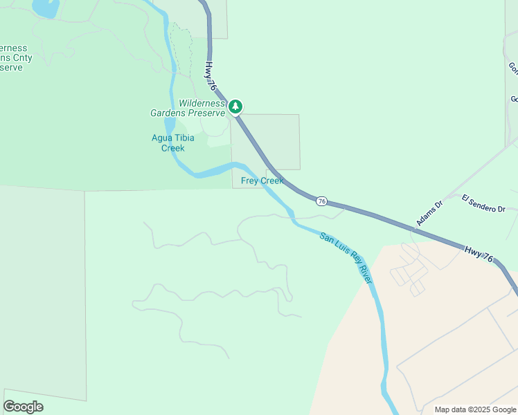map of restaurants, bars, coffee shops, grocery stores, and more near Pauma Ridge Road in Valley Center