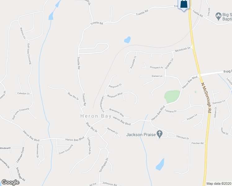 map of restaurants, bars, coffee shops, grocery stores, and more near 991 Buckhorn Boulevard in Locust Grove