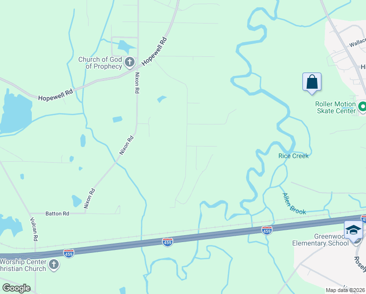 map of restaurants, bars, coffee shops, grocery stores, and more near 2218 Headrick Rd in Bessemer