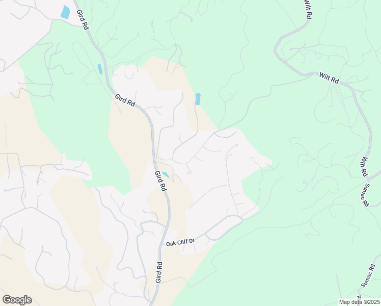 map of restaurants, bars, coffee shops, grocery stores, and more near 2764 Secret Lake Lane in Fallbrook