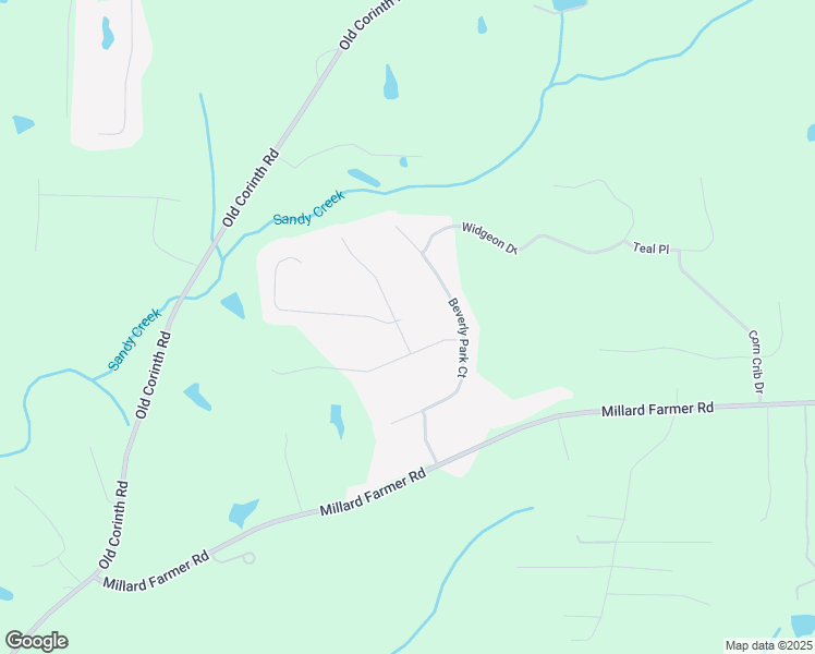 map of restaurants, bars, coffee shops, grocery stores, and more near 29 Mallard Drive in Newnan