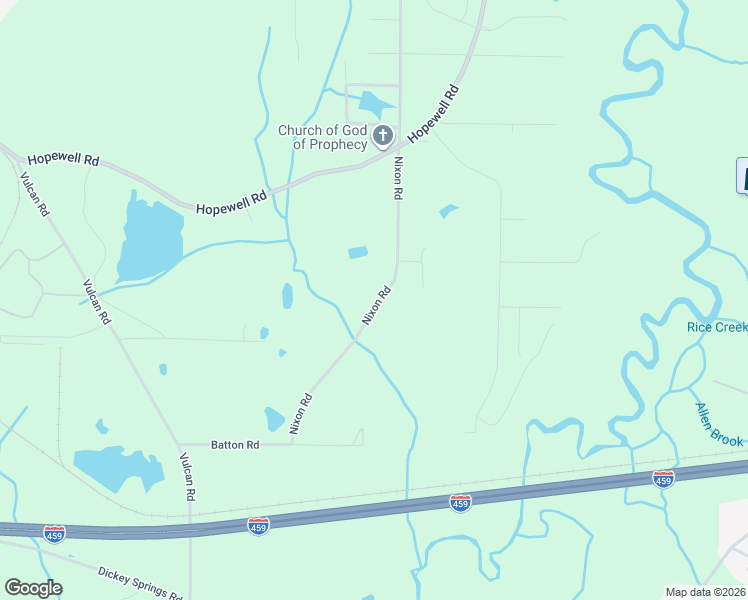 map of restaurants, bars, coffee shops, grocery stores, and more near 4025 Nixon Road in Bessemer
