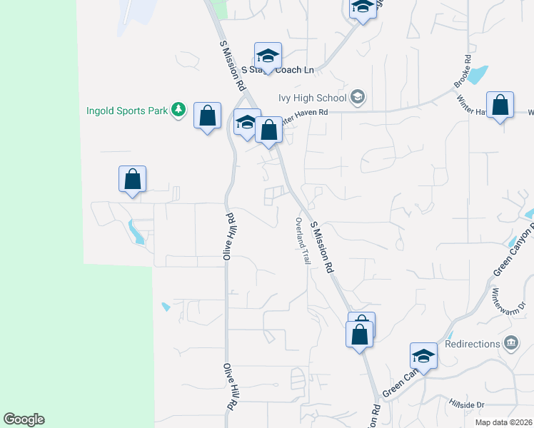 map of restaurants, bars, coffee shops, grocery stores, and more near 619 Elm Tree Lane in Fallbrook