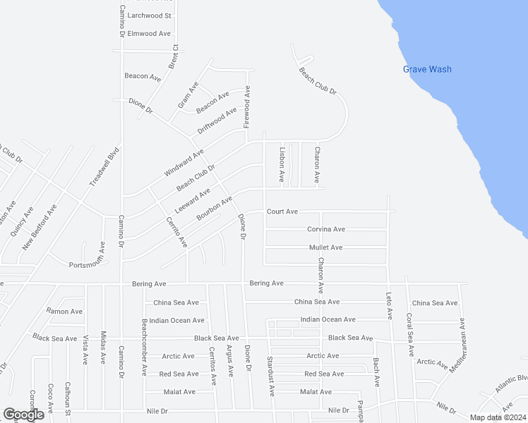 map of restaurants, bars, coffee shops, grocery stores, and more near Court Avenue in Salton City