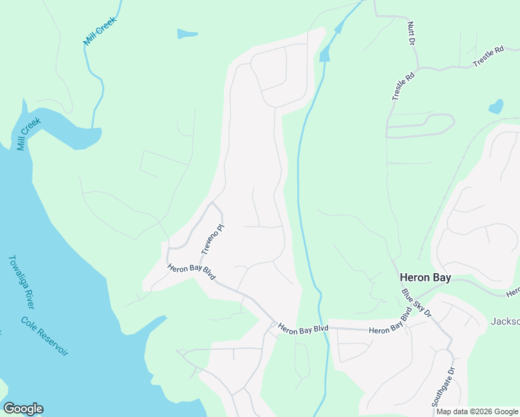 map of restaurants, bars, coffee shops, grocery stores, and more near 6508 Terraglen Way in Locust Grove
