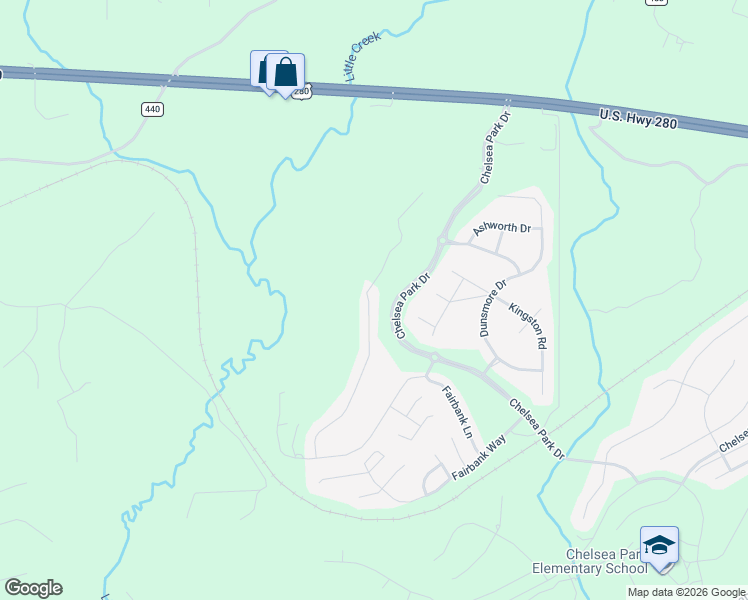 map of restaurants, bars, coffee shops, grocery stores, and more near 3164 Chelsea Park Ridge in Chelsea