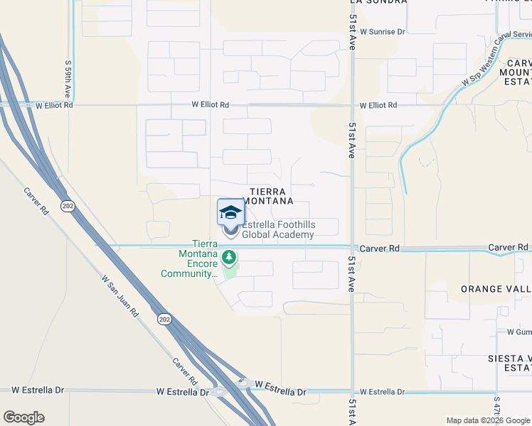 map of restaurants, bars, coffee shops, grocery stores, and more near 5317 West Hardtack Trail in Phoenix