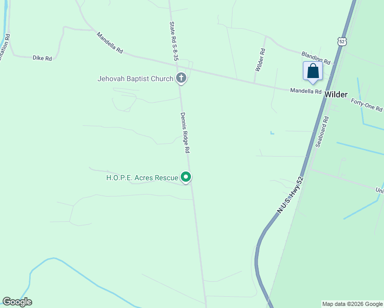 map of restaurants, bars, coffee shops, grocery stores, and more near in Wilder