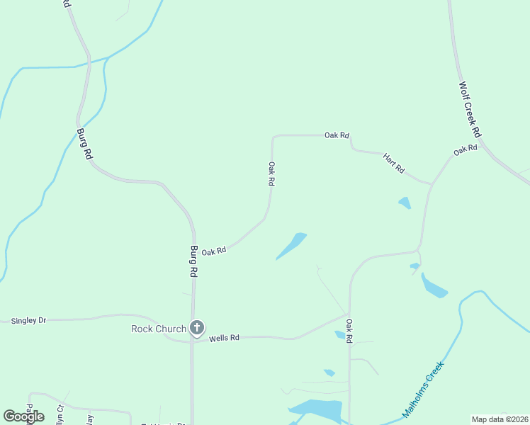 map of restaurants, bars, coffee shops, grocery stores, and more near Oak Road in Locust Grove