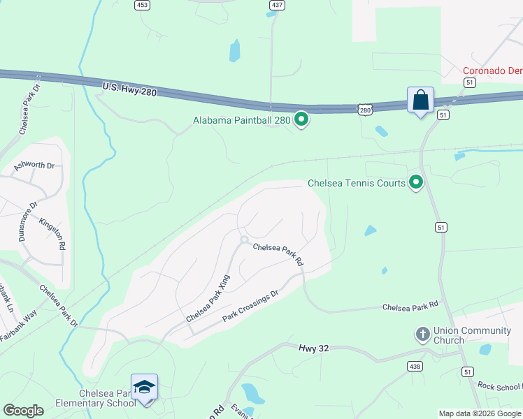 map of restaurants, bars, coffee shops, grocery stores, and more near Chelsea Park Road in Chelsea