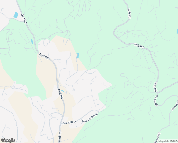 map of restaurants, bars, coffee shops, grocery stores, and more near 3649 Laketree Drive in Fallbrook