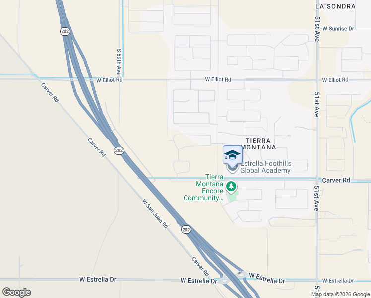 map of restaurants, bars, coffee shops, grocery stores, and more near 5613 West Hardtack Trail in Phoenix