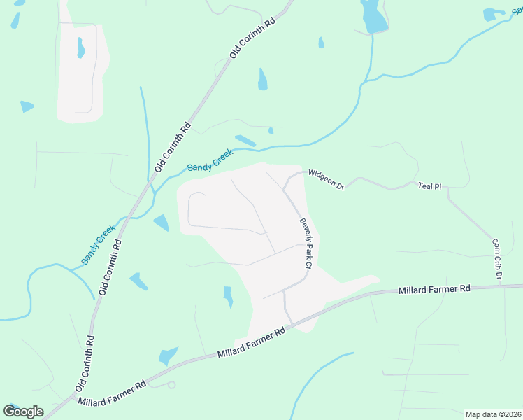 map of restaurants, bars, coffee shops, grocery stores, and more near 67 Mallard Drive in Newnan
