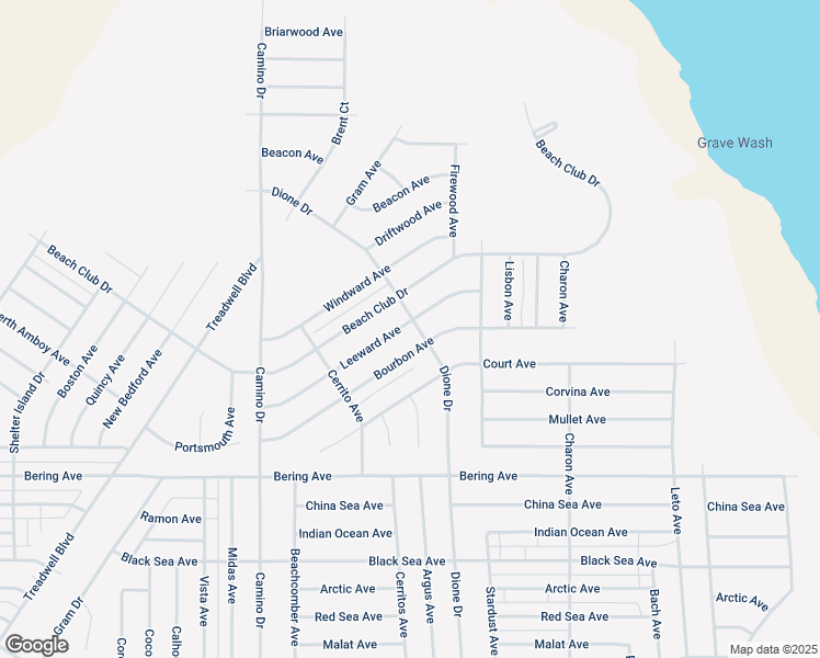 map of restaurants, bars, coffee shops, grocery stores, and more near 1325 Leeward Avenue in Thermal