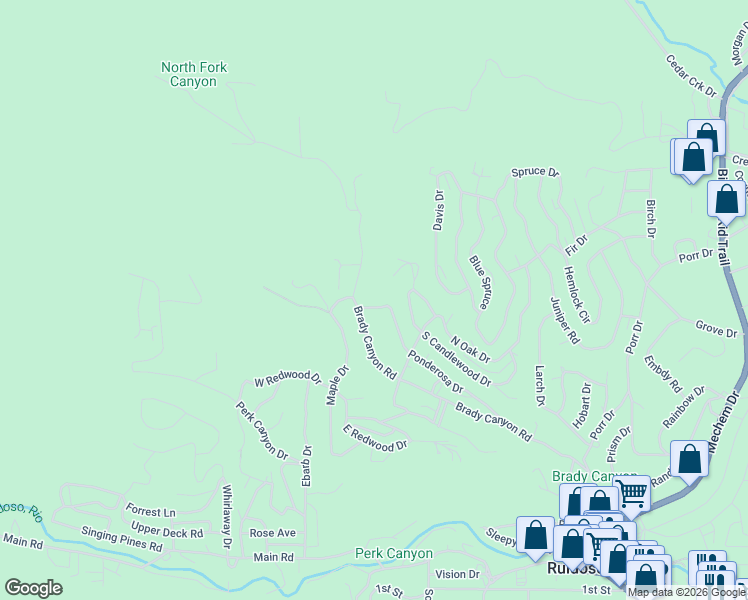 map of restaurants, bars, coffee shops, grocery stores, and more near 105 Ash Drive in Ruidoso