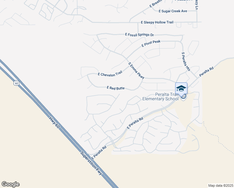 map of restaurants, bars, coffee shops, grocery stores, and more near 10198 East Rugged Mountain Drive in Gold Canyon