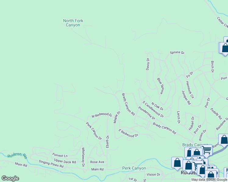 map of restaurants, bars, coffee shops, grocery stores, and more near 101-127 Maple Drive in Ruidoso