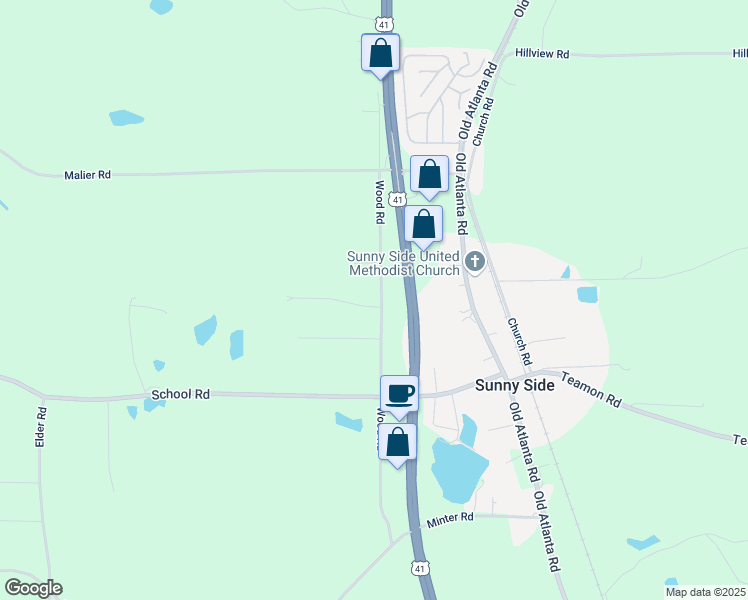 map of restaurants, bars, coffee shops, grocery stores, and more near 321 Wood Road in Hampton