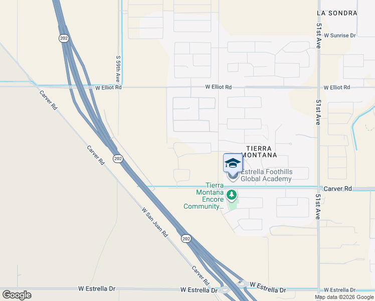 map of restaurants, bars, coffee shops, grocery stores, and more near 5613 West Hardtack Trail in Phoenix