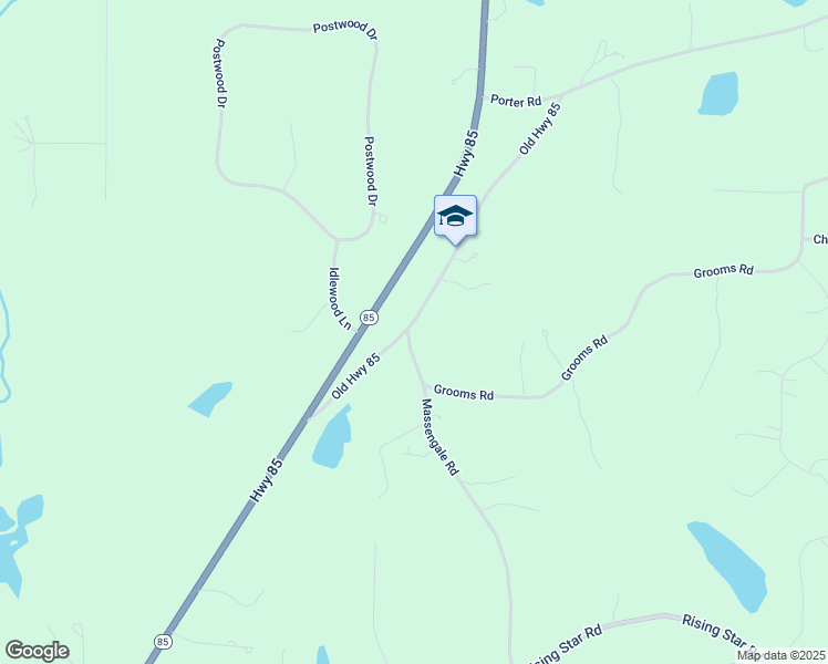 map of restaurants, bars, coffee shops, grocery stores, and more near 102 Massengale Road in Brooks