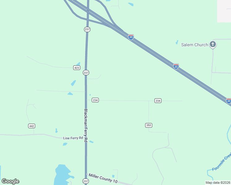 map of restaurants, bars, coffee shops, grocery stores, and more near Old Salem Road in Texarkana