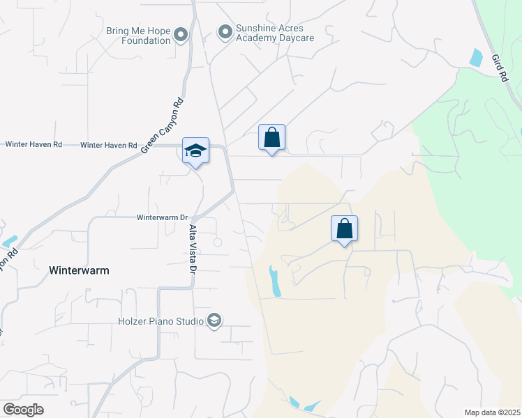 map of restaurants, bars, coffee shops, grocery stores, and more near 2245 Vía Rancheros in Fallbrook