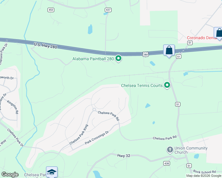 map of restaurants, bars, coffee shops, grocery stores, and more near 233 Park View Circle in Chelsea