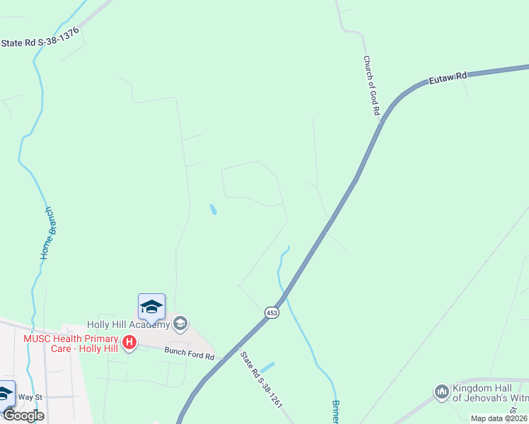 map of restaurants, bars, coffee shops, grocery stores, and more near 163 Cantley Way in Holly Hill