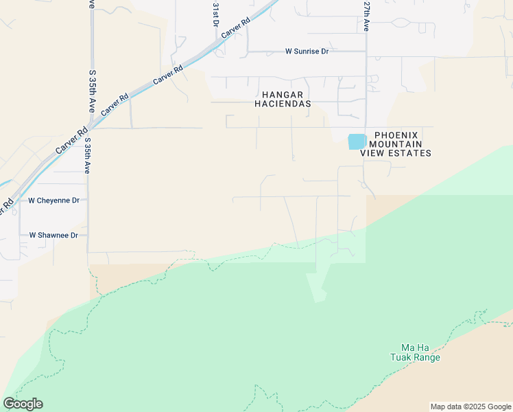map of restaurants, bars, coffee shops, grocery stores, and more near 3023 West Cheyenne Drive in Phoenix