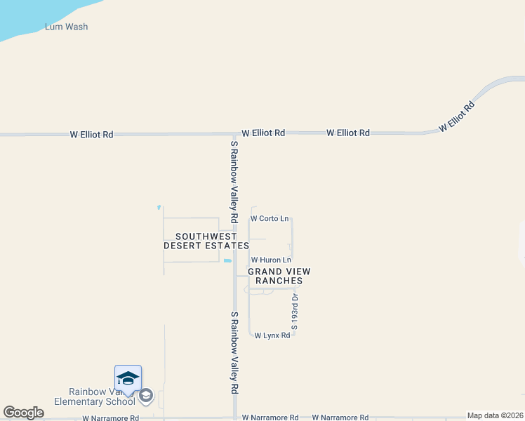 map of restaurants, bars, coffee shops, grocery stores, and more near 19416 West Corto Lane in Buckeye