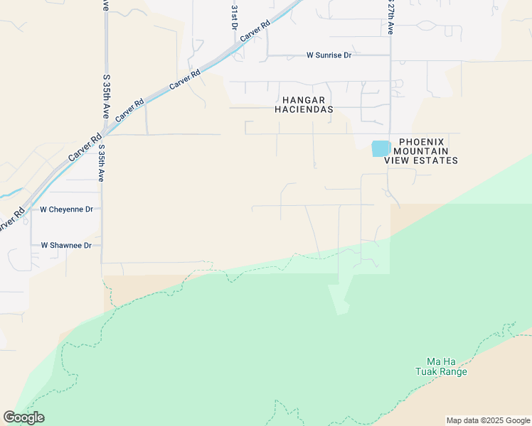 map of restaurants, bars, coffee shops, grocery stores, and more near 3023 West Cheyenne Drive in Phoenix