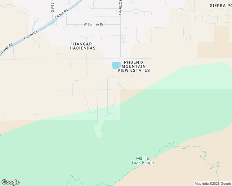 map of restaurants, bars, coffee shops, grocery stores, and more near 2715 West Cheyenne Drive in Maricopa County
